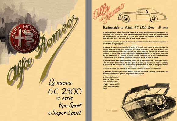 Alfa Romeo 1949 - Alfa Romeo La Nuova 6c 2500 2 serie tipo Sport & eSuper Sport (In Italian)