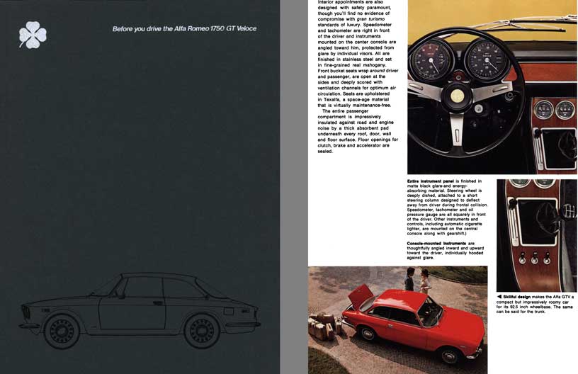 Alfa Romeo 1971 - Before you drive the Alfa Romeo 1750 GT Veloce