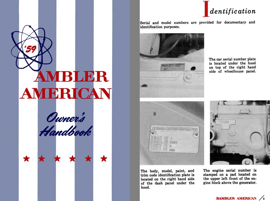 AMC 1959 - '59 Rambler American Owners Handbook