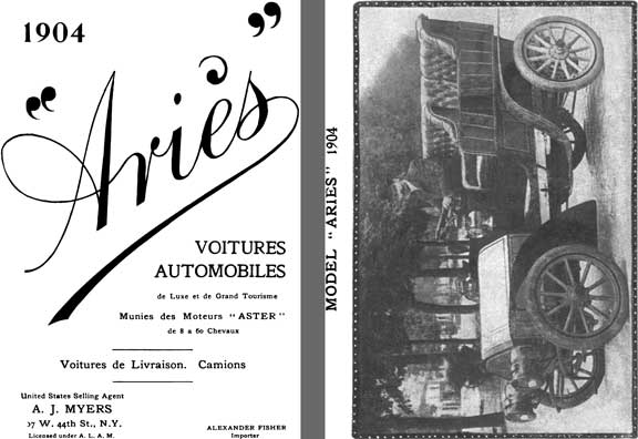 Aries 1904 - 1904 Aries Voitures Automobiles
