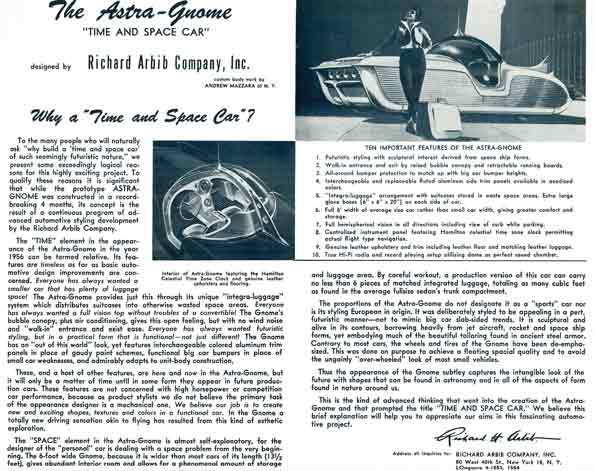 Astra Gnome 1956 - Time & Space Car - Why a 