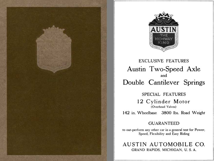 Austin 1917 - 1917 Austin The Highway King (Austin Two Speed Axle & Double Cantilever Springs)