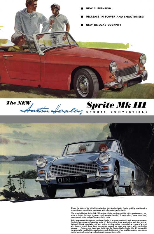 Austin Healey 1965 - The New Austin Healey Sprite Mk III Sports Convertible