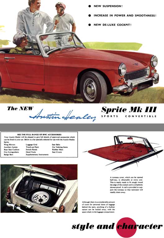 Austin Healey 1966 - The New Austin Healey Sprite Mk III Sports Convertible