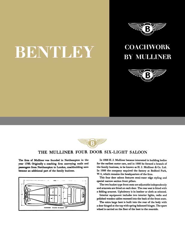 Bentley 1955 - Bentley Coachwork by Mulliner