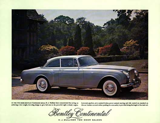 Bentley c1960 - Bentley Continental H.J. Mulliner Two Door Saloon