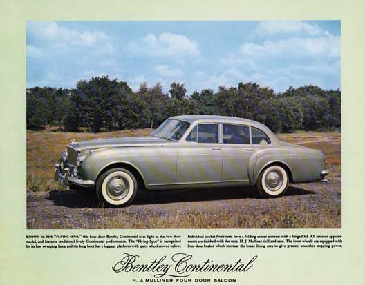 Bentley c1961 - Bentley Continental H.J. Mulliner Four Door Saloon (Flying Spur)