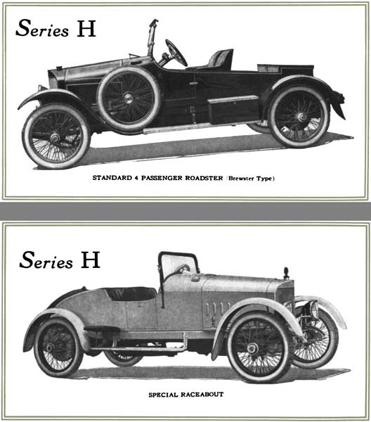 Biddle 1917 - Biddle H Series Roadster (Brewster Type) & Special Runabout