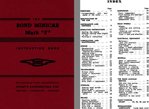 Bond 1959 - The Bond Minicar Mark 