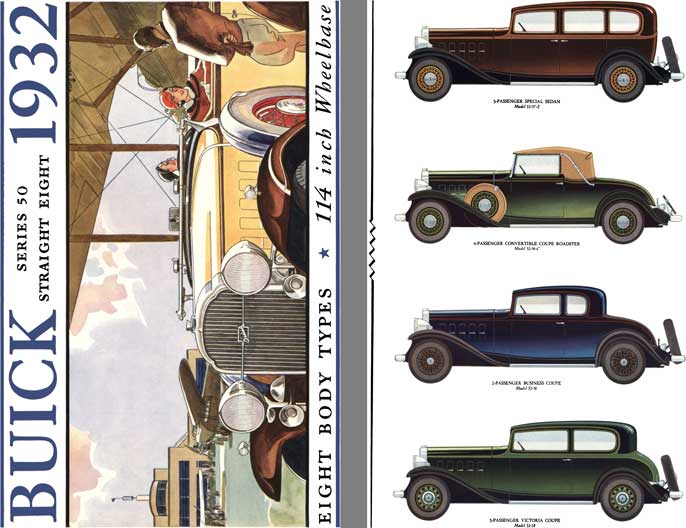 Buick 1932 - Buick 1932 Series 50 Straight Eight - Eight Body Types - 114 Inch Wheelbase