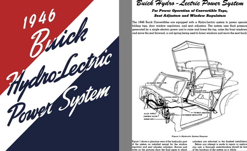 Buick 1946 - 1946 Buick Hydo-Lectric Power System (for Convertible Models)