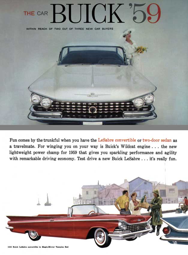 Buick 1959 - The Car Buick '59 - Within Reach of Two Out of Three New Car Buyers