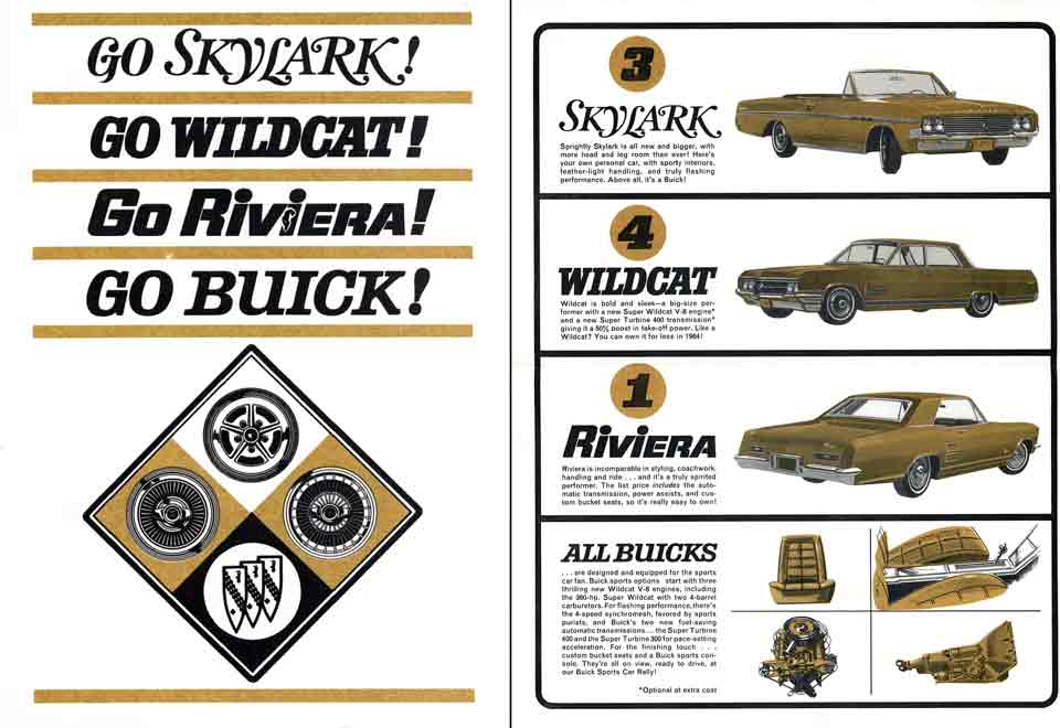 Buick 1964 - Go Skylark! Go Wildcat! Go Riviera! Go Buick