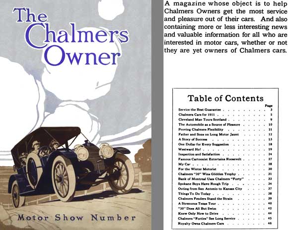 Chalmers 1911 - The Chalmers Owner Motor Show Number