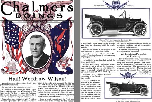 Chalmers 1913 - Chalmers Doings - Hail! Woodrow Wilson!