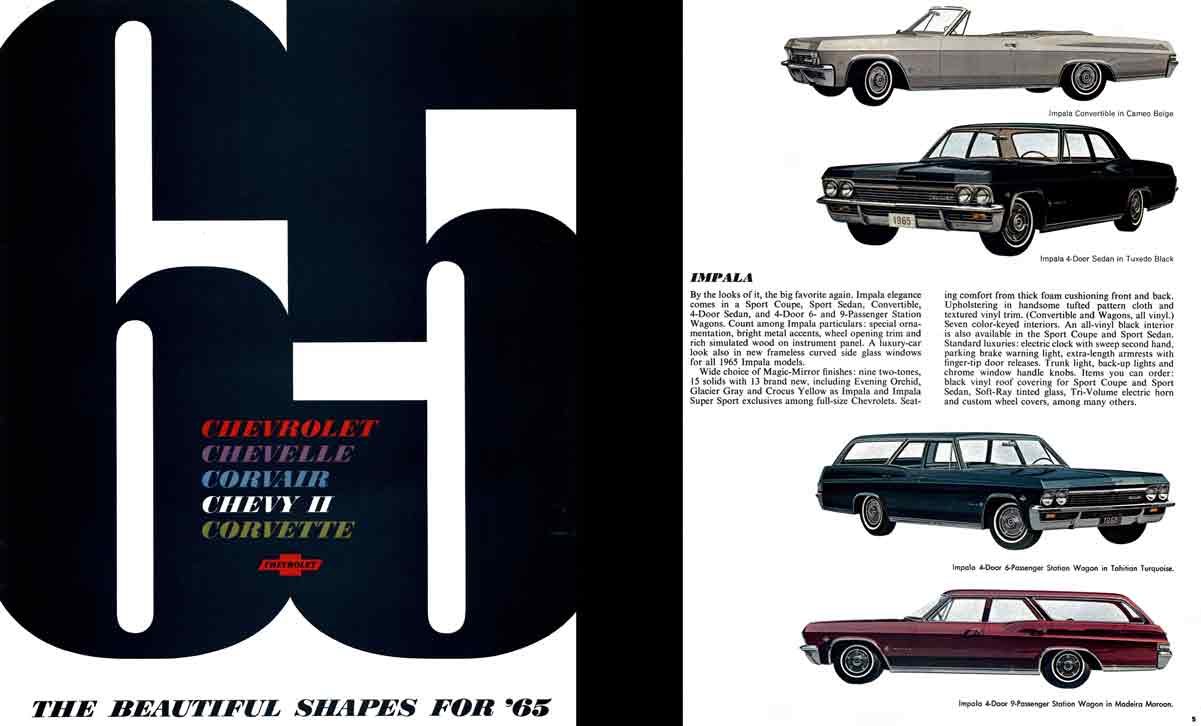 Chevrolet 1965 - Beautiful Shapes for '65