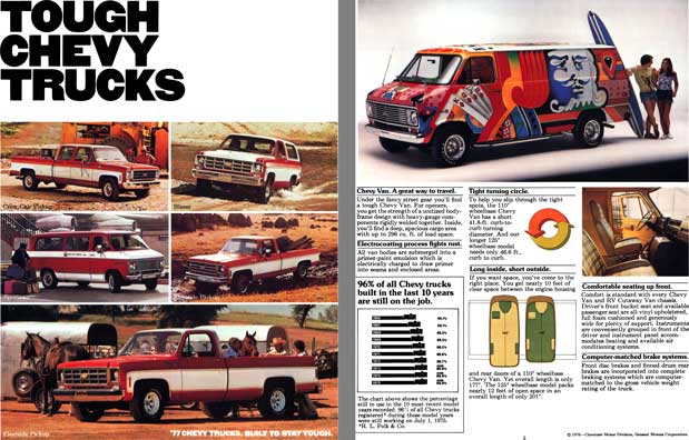 Chevrolet 1977 - Tough Chevy Trucks - '77 Chevy Trucks.  Built to Stay Tough.