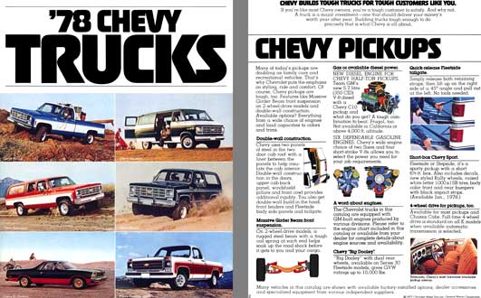 Chevrolet 1978 - '78 Chevy Trucks