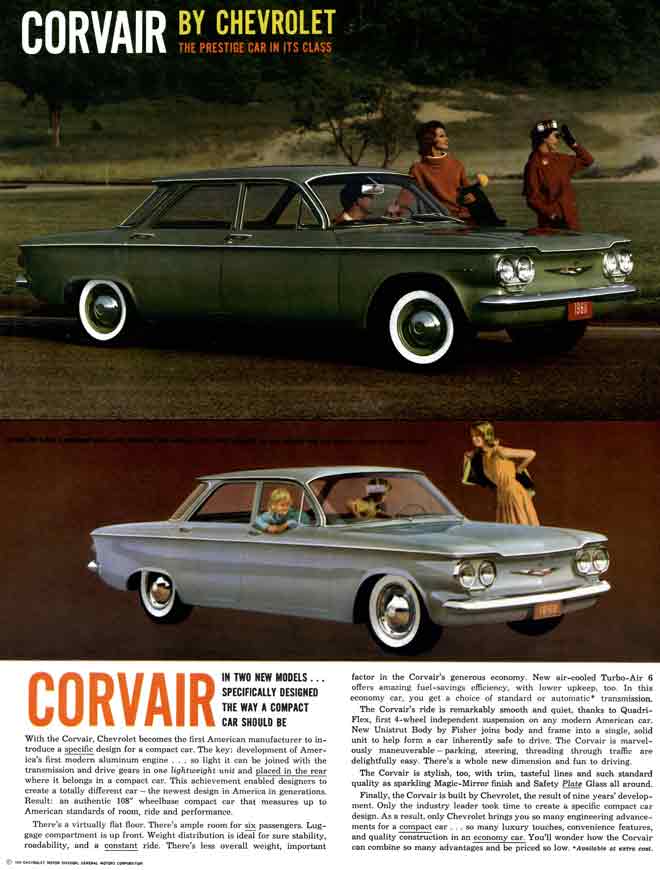 Chevrolet Corvair 1960 - The Prestige Car In Its Class