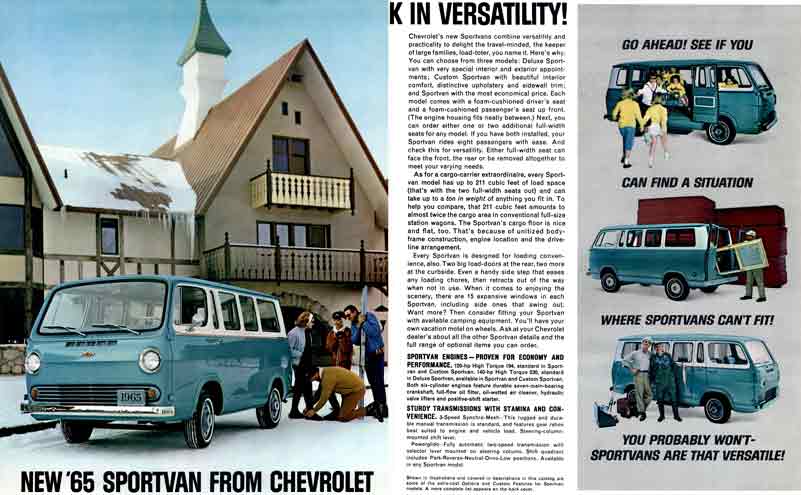 Chevrolet Sportvan 1965 - New '65 Sportvan from Chevrolet
