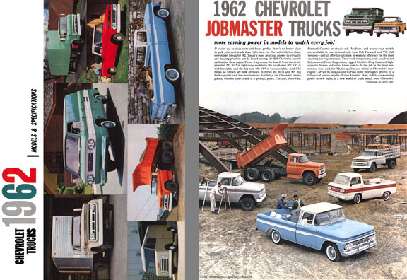 Chevrolet Trucks 1962 Models & Specifications