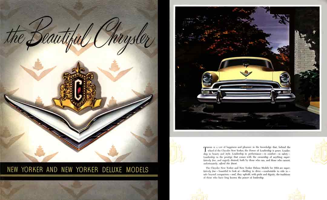 New Yorker 1954 Chrysler - the Beautiful Chrysler - New Yorker and New Yorker Deluxe Models