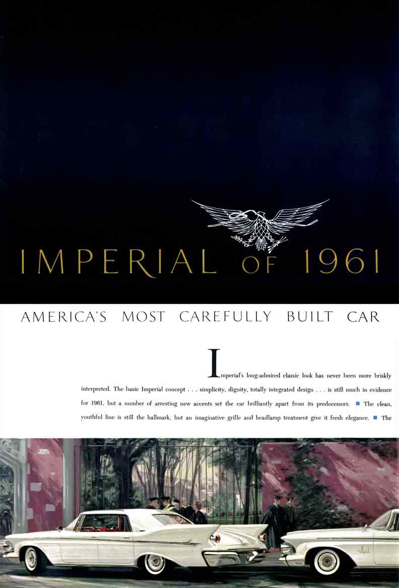 Chrysler Imperial 1961 - America's Most Carefully Built Car