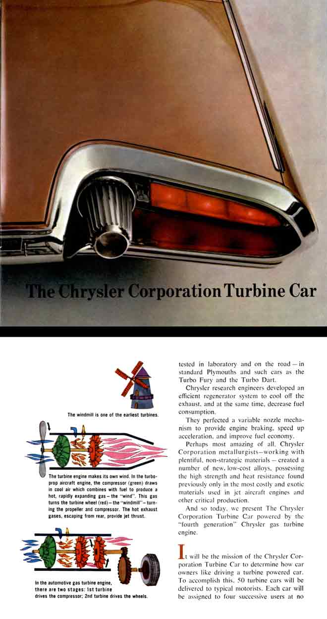 Turbine Car 1964 Chrysler - The Story behind the Car