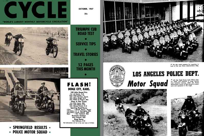 Cycle October 1957 - World's Largest Monthly Motorcycle Circulation - Vol VIII No 9