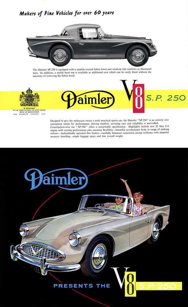 SP250 1960 Daimler - Daimler Presents the V8 - SP250