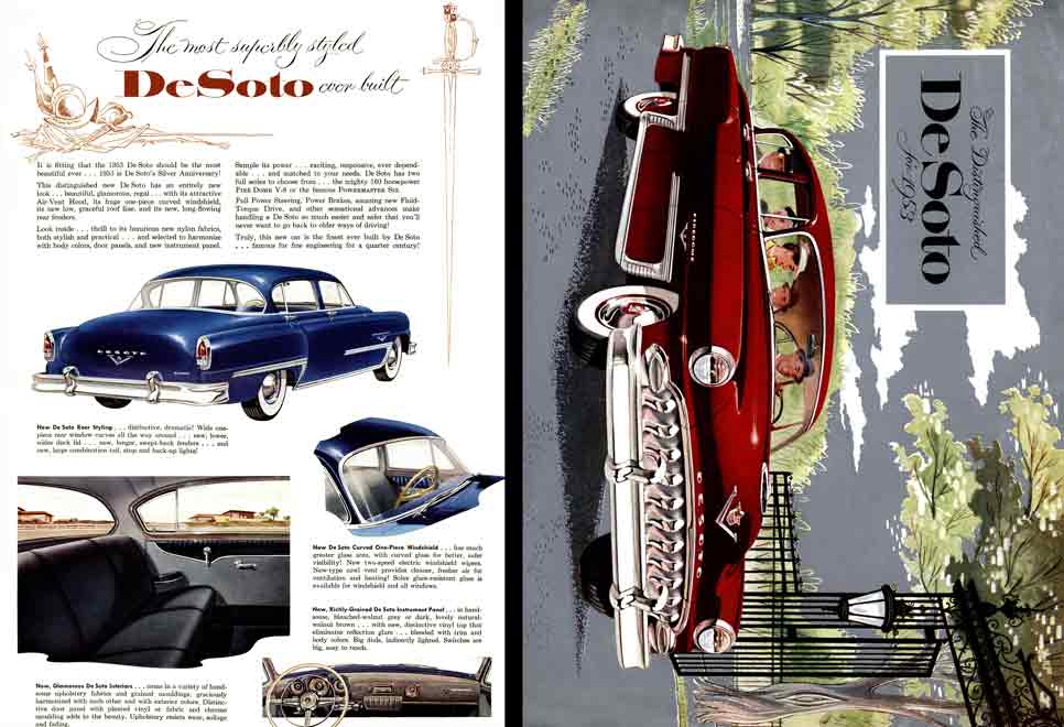 DeSoto 1953 - The Distinguished DeSoto for 1953 - Firedome V8, Powermaster Six