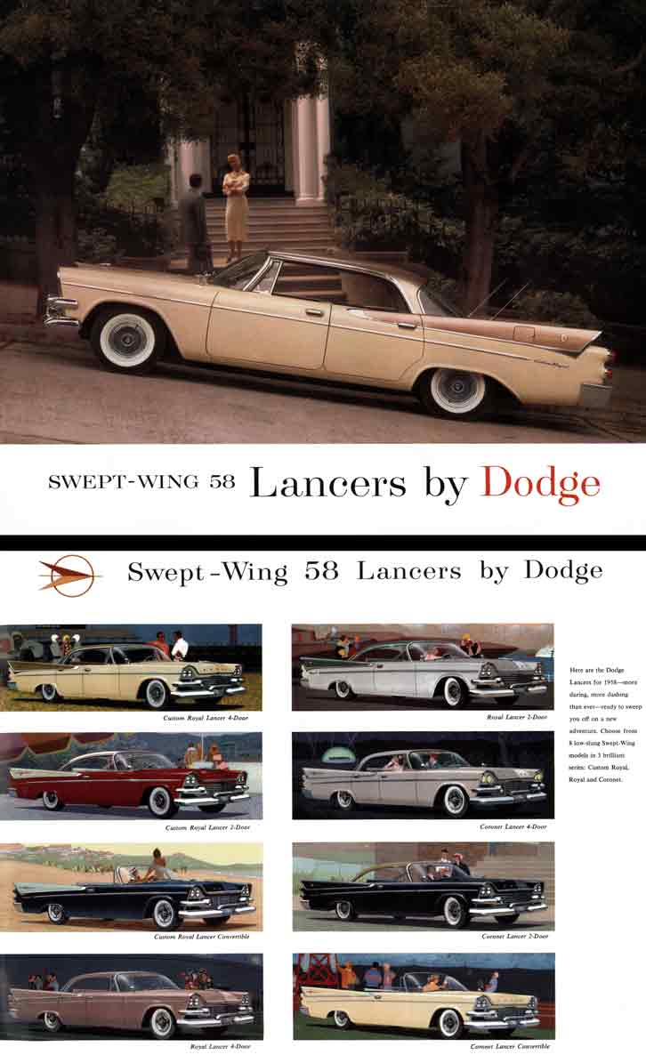 Dodge 1958 - Swept-Wing 58 Lancers by Dodge