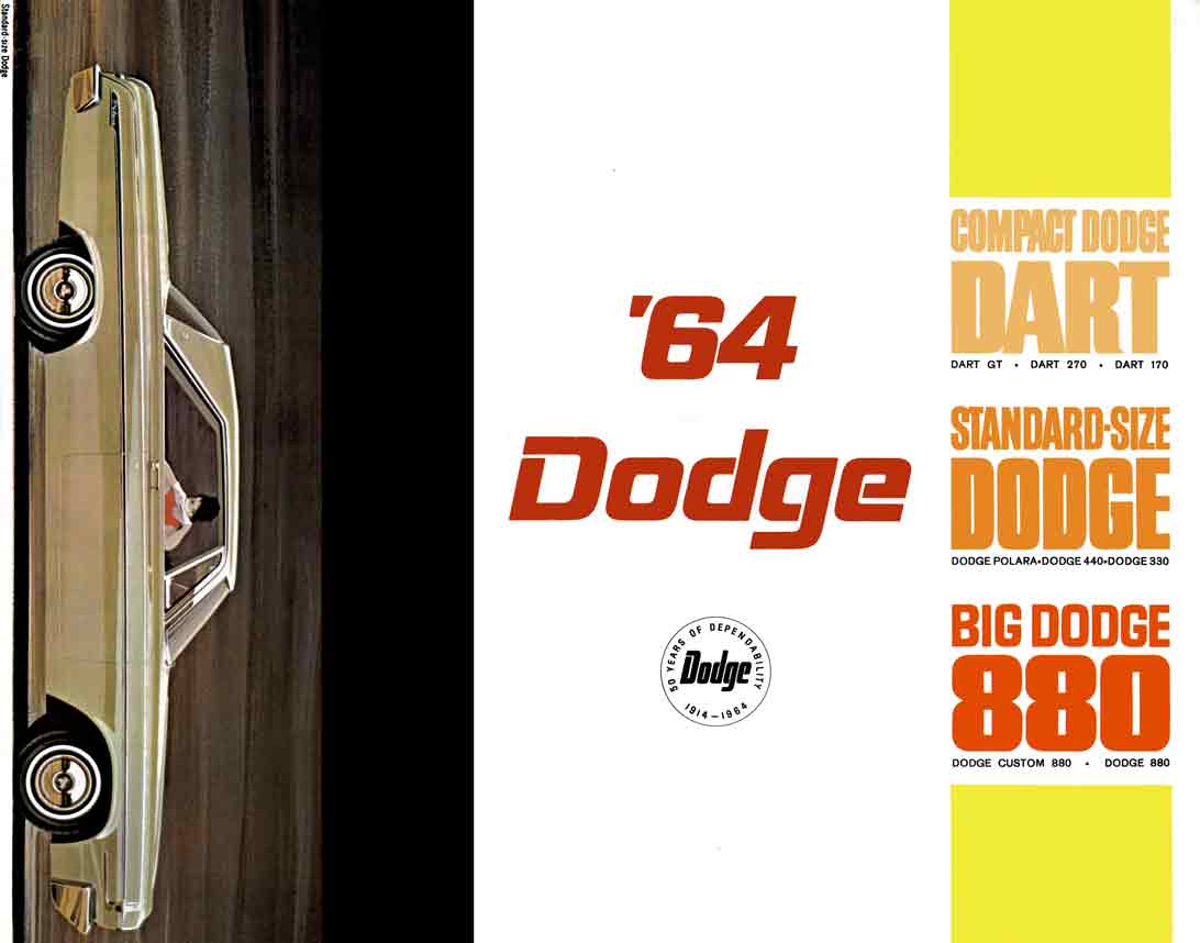Dodge 1964 - '64 Dodge - Compact Dart - Standard Size Dodge - Big Dodge 880