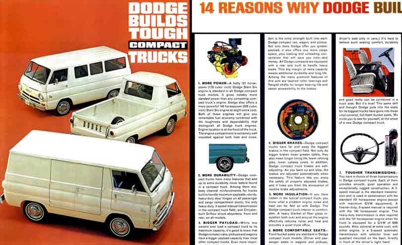 Dodge 1964 A100 Compact Trucks - Dodge Builds Tough Compact Trucks