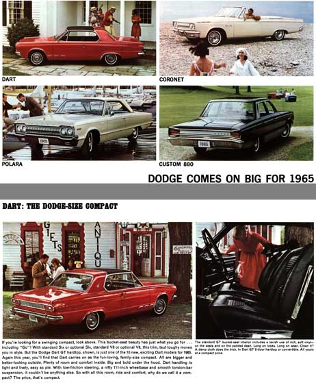 Dodge 1965 - Dodge Comes on Big for 1965