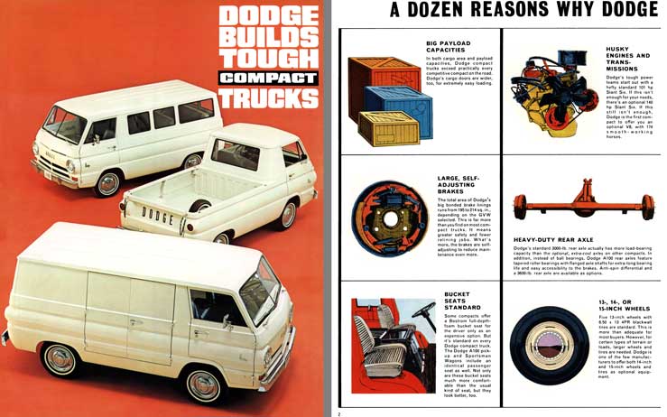 Dodge Trucks 1965 - Dodge Builds Tough Compact Trucks (A100)