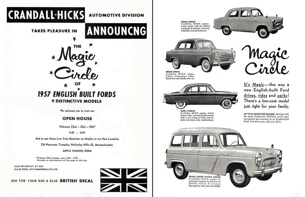 Fords 1957 English Built - The Magic Circle of 1957 English Built Fords - 9 Distinctive Models
