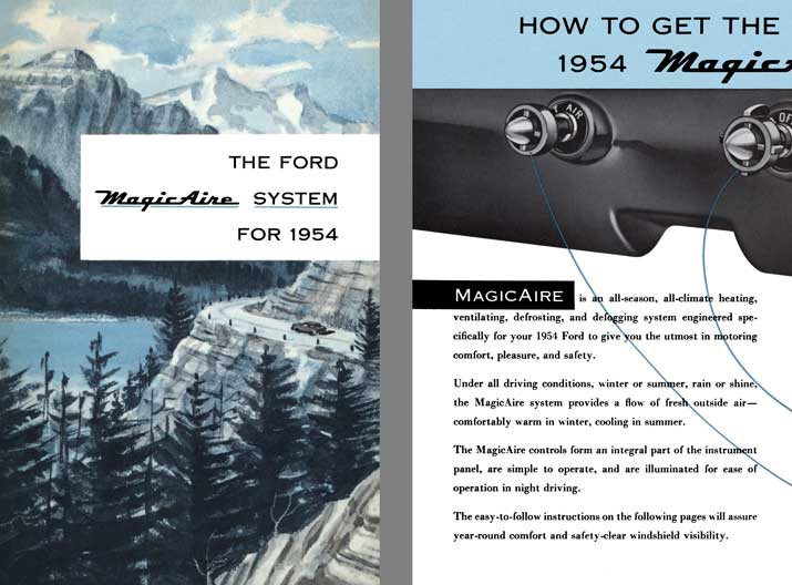 Ford 1954 - The Ford MagicAire System for 1954
