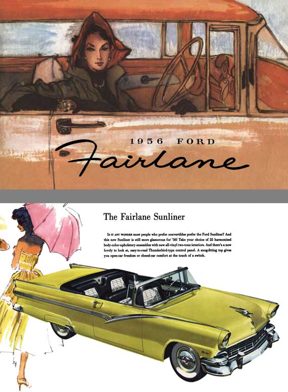 Ford 1956 - 1956 Ford Fairlane - The Fairlane Series - 6 New & Distinguished Cars from Ford