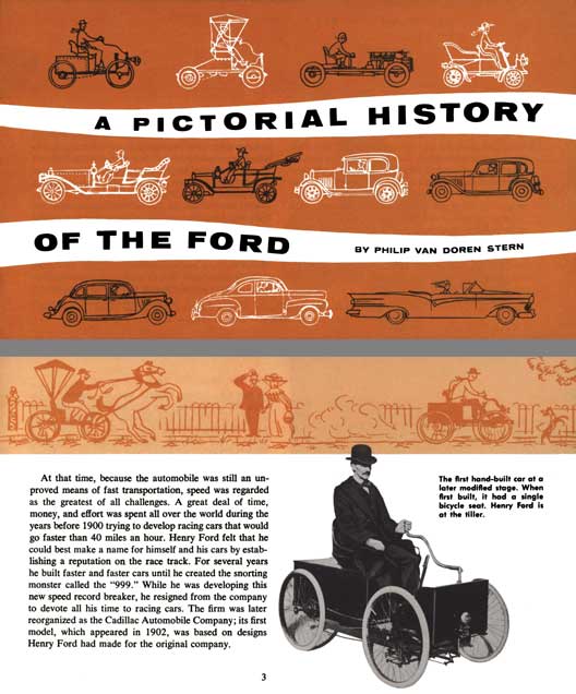 Ford 1957 - A Pictorial History of the Ford by Philip Van Doren Stern