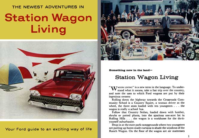 Ford 1959 - The Newest Adventures in Station Wagon Living
