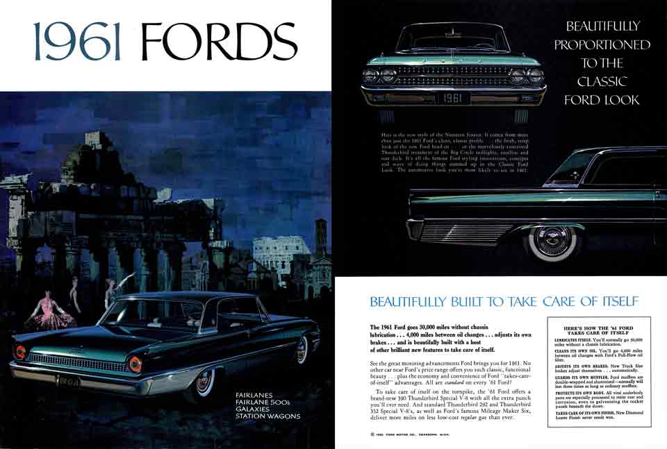 Ford 1961 Fairlanes - Fairlane 500s, Galaxies, Station Wagons -