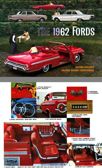 Ford 1962 - The 1962 Fords - Falcons, Fairlanes, Galaxies, Wagons, Thunderbirds