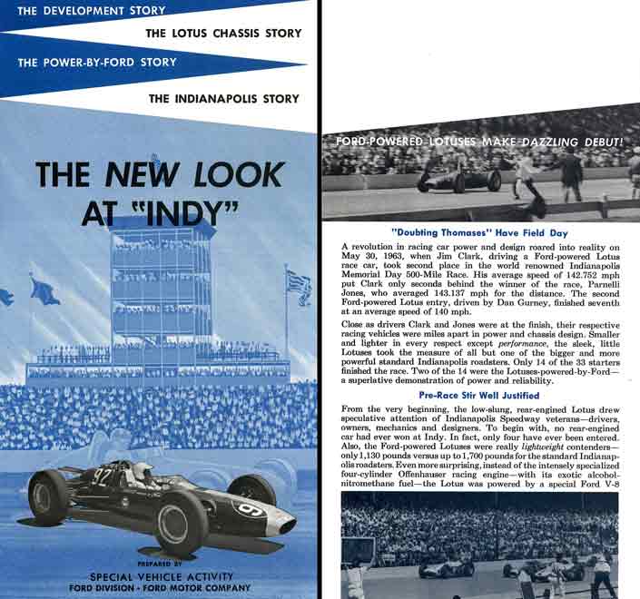 Ford 1963 - The New Look at Indy - The Indianapolis Story