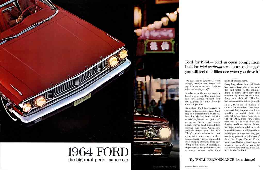 Ford 1964 - the big total performance car