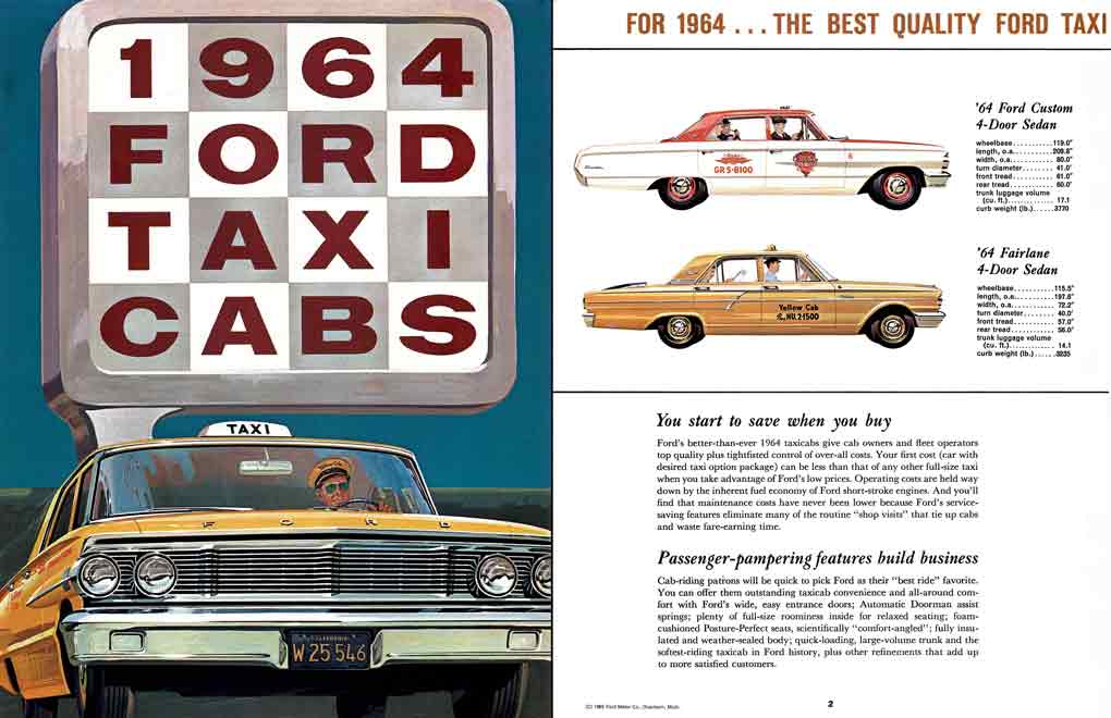 Ford 1964 Taxi Cabs