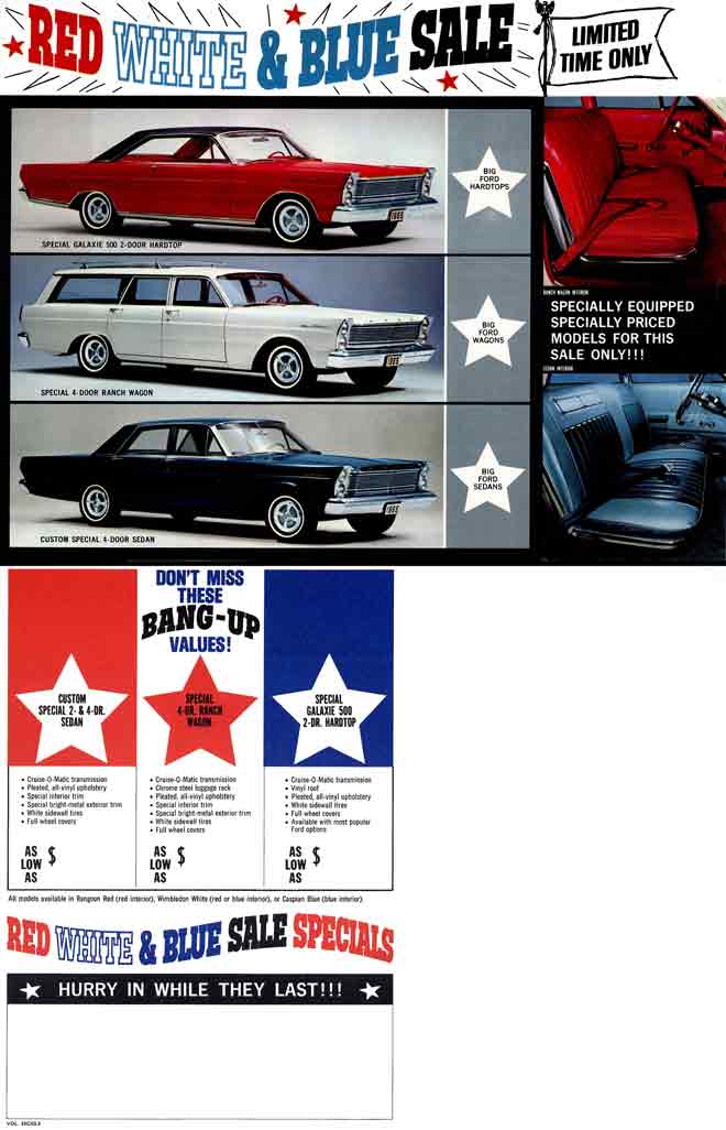 Ford 1965 Red White & Blue Sale