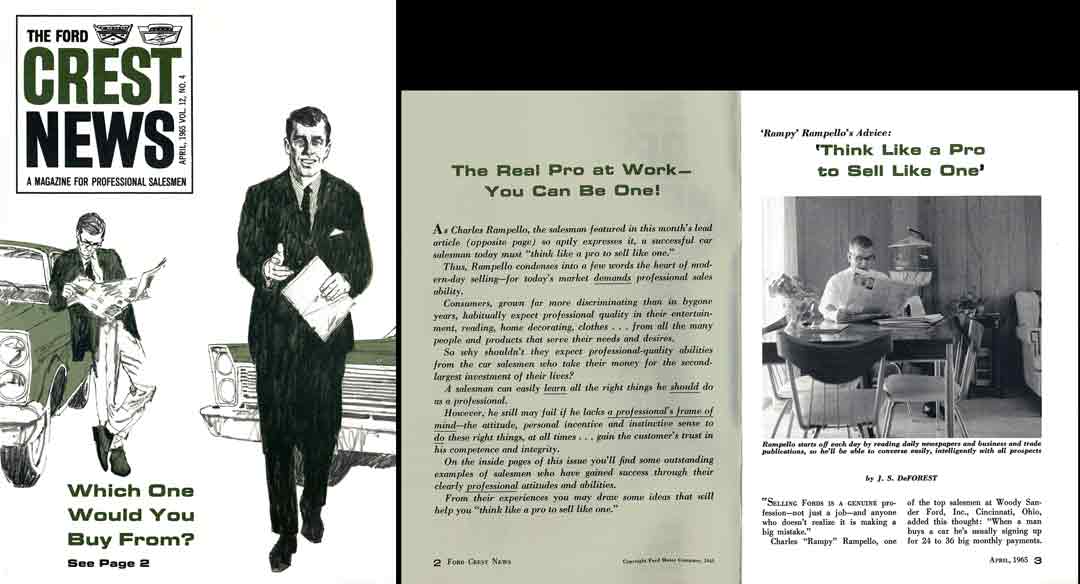 Ford 1965 The Crest News - A Magazine for Professional Salesman