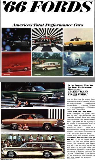 Ford 1966 - '66 Fords  America's Total Performance Cars