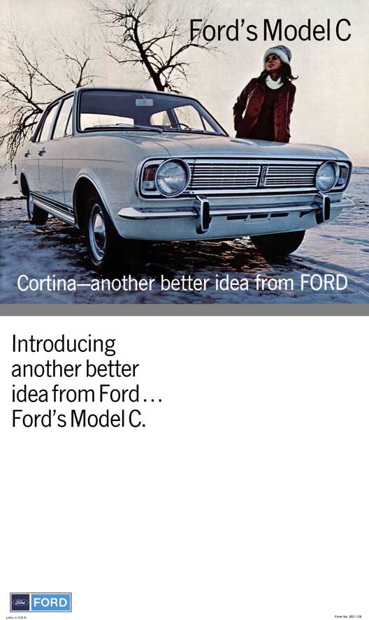 Ford 1967 - Ford's Model C - Cortina - Another Better Idea from Ford